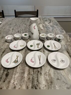 Jessica Glickman Take Out Signature Housewares 13-Pc Sushi Sake Set